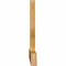 Ekena Millwork Portland Rough Sawn Timber Gable Bracket, Western Red Cedar, 96"W x 24"H x 2"D x 4"F, 6/12 Pitch GBW096X24X0204POR00RWR - alternate 4